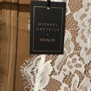 Michael Costello white lace jumpsuit